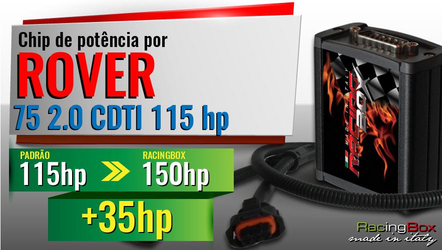 Chip de potência Rover 75 2.0 CDTI 115 hp aumento de potência