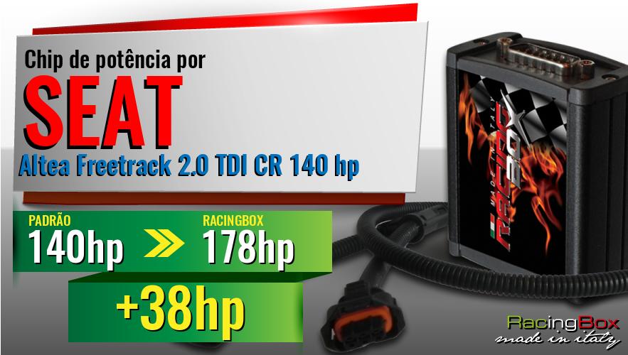 Chip de potência Seat Altea Freetrack 2.0 TDI CR 140 hp aumento de potência