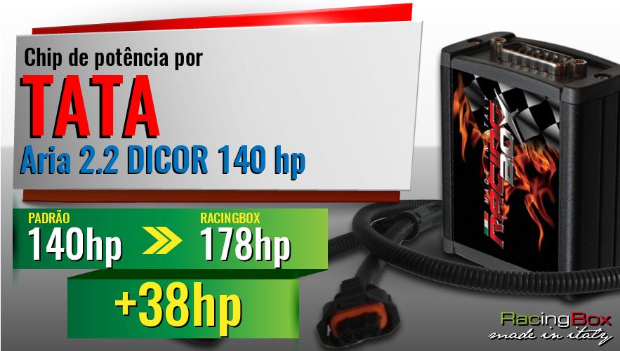 Chip de potência Tata Aria 2.2 DICOR 140 hp aumento de potência