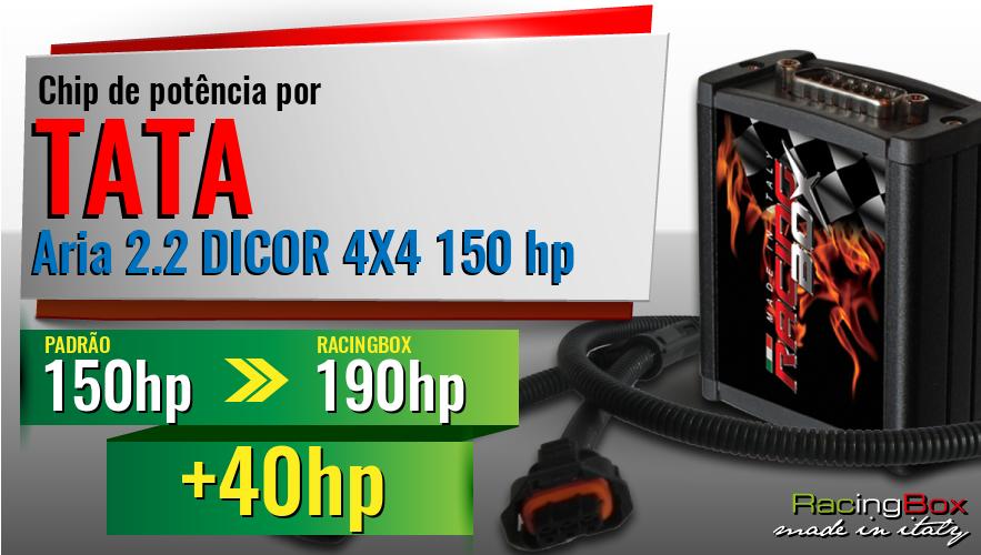 Chip de potência Tata Aria 2.2 DICOR 4X4 150 hp aumento de potência