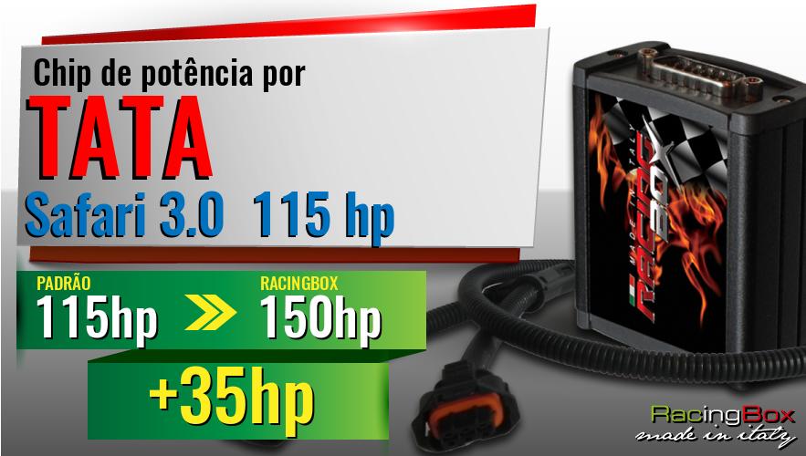 Chip de potência Tata Safari 3.0 115 hp aumento de potência