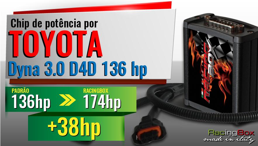 Chip de potência Toyota Dyna 3.0 D4D 136 hp aumento de potência