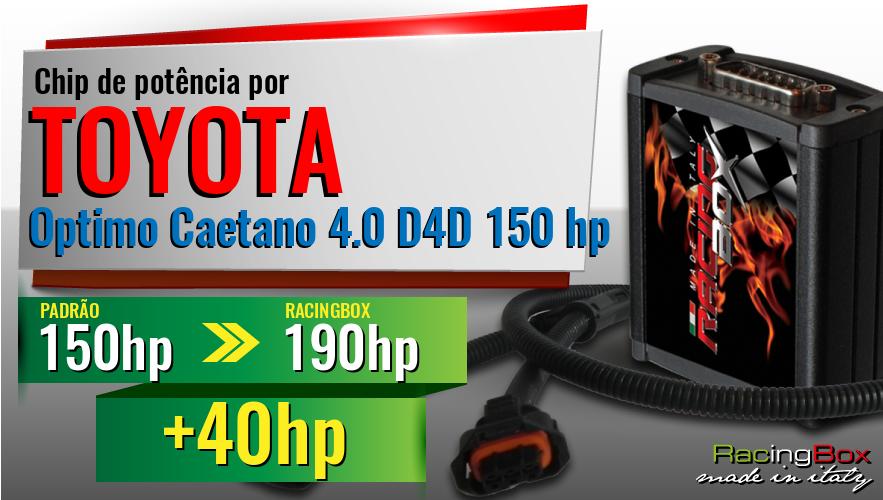 Chip de potência Toyota Optimo Caetano 4.0 D4D 150 hp aumento de potência