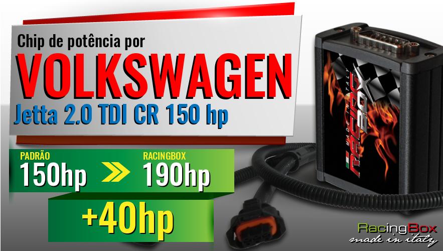 Chip de potência Volkswagen Jetta 2.0 TDI CR 150 hp aumento de pot&ecirc;ncia