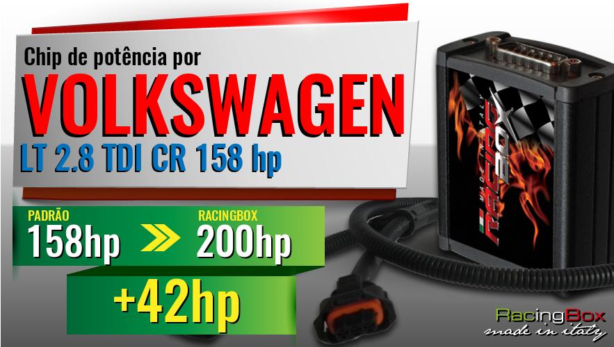 Chip de potência Volkswagen LT 2.8 TDI CR 158 hp aumento de potência