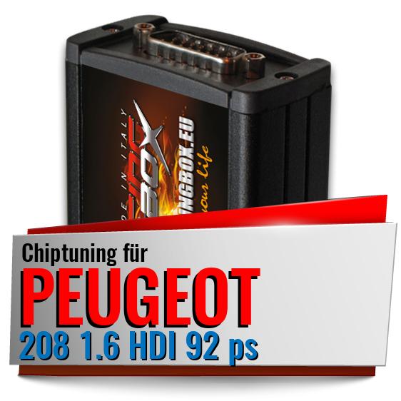 Chiptuning Peugeot 208 1.6 HDI 92 ps