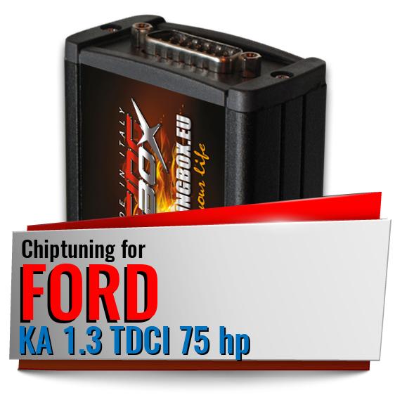 Chiptuning Ford KA 1.3 TDCI 75 hp