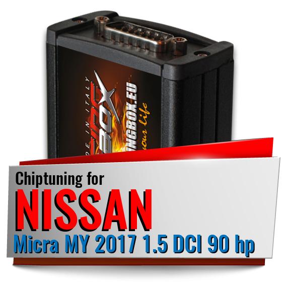 Chiptuning Nissan Micra MY 2017 1.5 DCI 90 hp