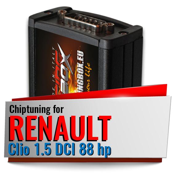 Chiptuning Renault Clio 1.5 DCI 88 hp Chiptuning Renault Clio 1.5 DCI 88 hp