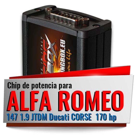 Chip de potencia Alfa Romeo 147 1.9 JTDM Ducati CORSE 170 hp