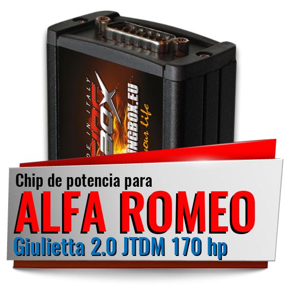 Chip de potencia Alfa Romeo Giulietta 2.0 JTDM 170 hp Chip de potencia Alfa Romeo Giulietta 2.0 JTDM 170 hp