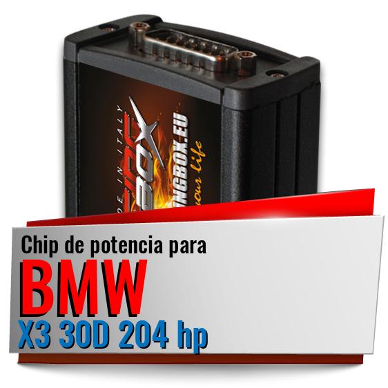 Chip de potencia Bmw X3 30D 204 hp