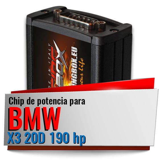 Chip de potencia Bmw X3 20D 190 hp