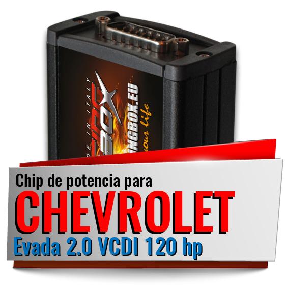 Chip de potencia Chevrolet Evada 2.0 VCDI 120 hp