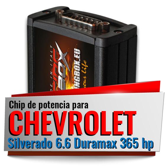 Chip de potencia Chevrolet Silverado 6.6 Duramax 365 hp