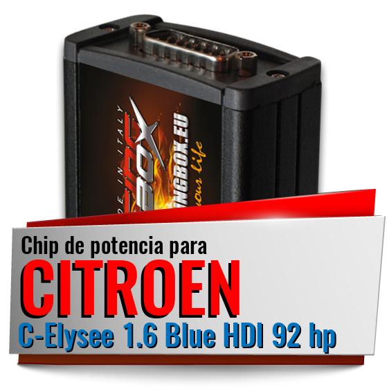 Chip de potencia Citroen C-Elysee 1.6 Blue HDI 92 hp