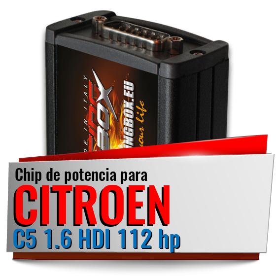 Chip de potencia Citroen C5 1.6 HDI 112 hp
