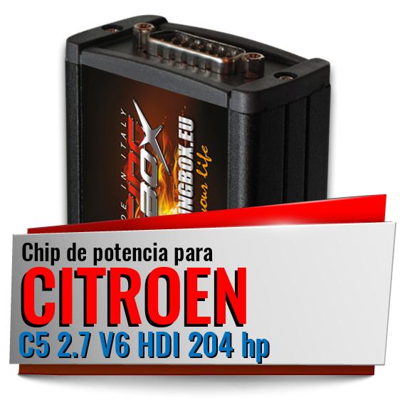 Chip de potencia Citroen C5 2.7 V6 HDI 204 hp