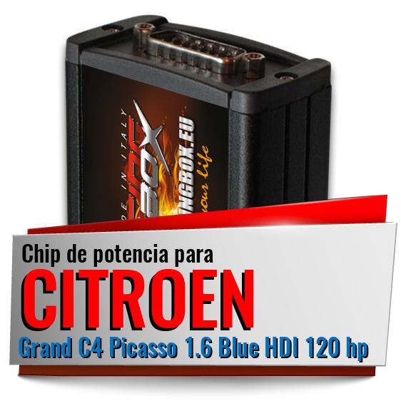 Chip de potencia Citroen Grand C4 Picasso 1.6 Blue HDI 120 hp Chip de potencia Citroen Grand C4 Picasso 1.6 Blue HDI 120 hp