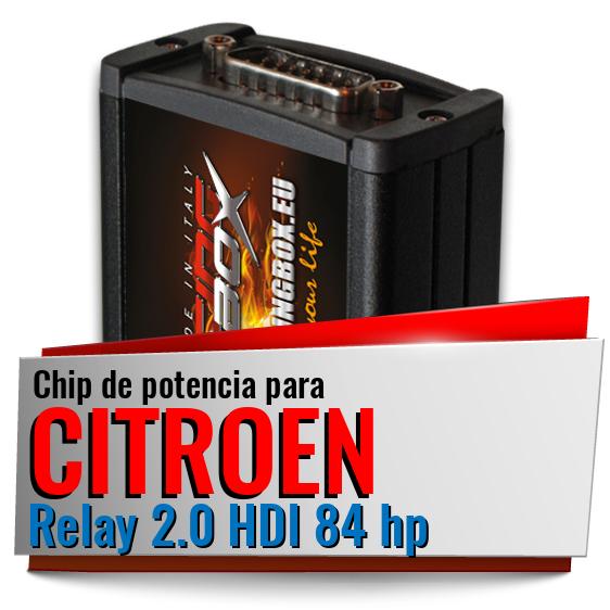 Chip de potencia Citroen Relay 2.0 HDI 84 hp