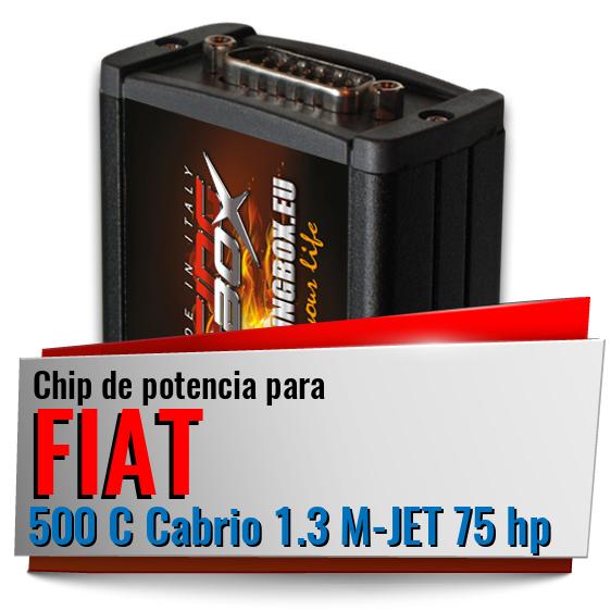 Chip de potencia Fiat 500 C Cabrio 1.3 M-JET 75 hp