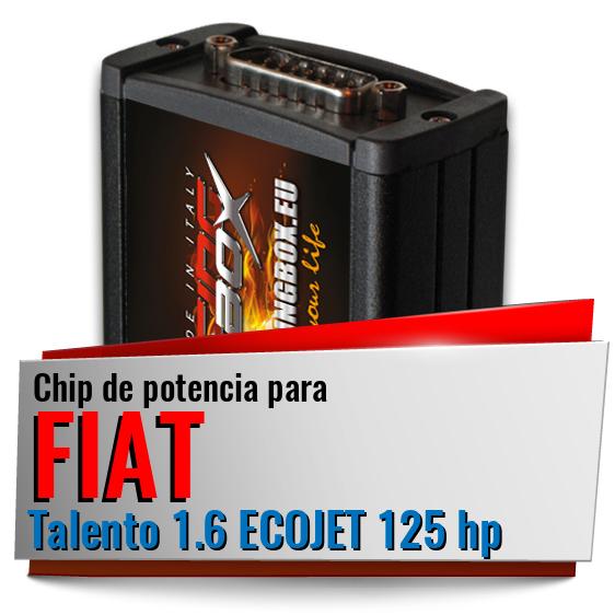 Chip de potencia Fiat Talento 1.6 ECOJET 125 hp Chip de potencia Fiat Talento 1.6 ECOJET 125 hp