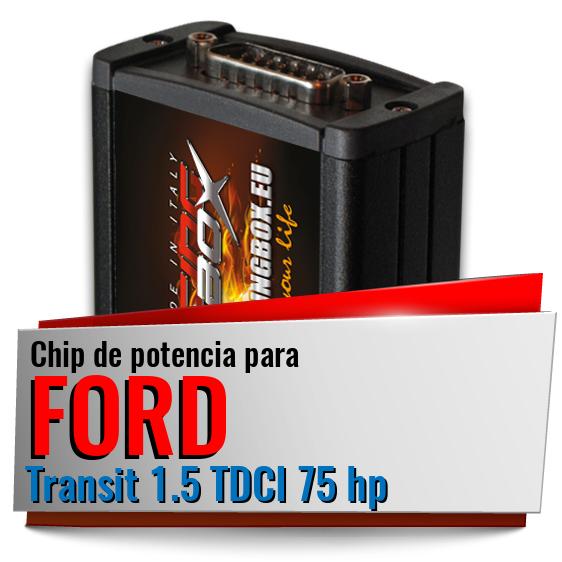 Chip de potencia Ford Transit 1.5 TDCI 75 hp Chip de potencia Ford Transit 1.5 TDCI 75 hp
