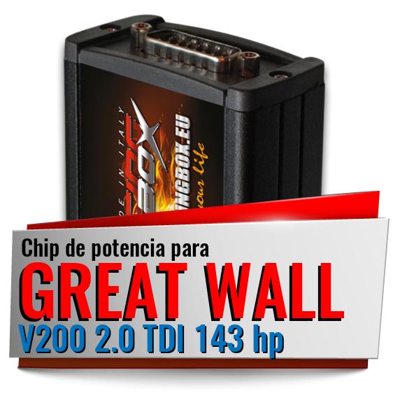 Chip de potencia Great Wall V200 2.0 TDI 143 hp