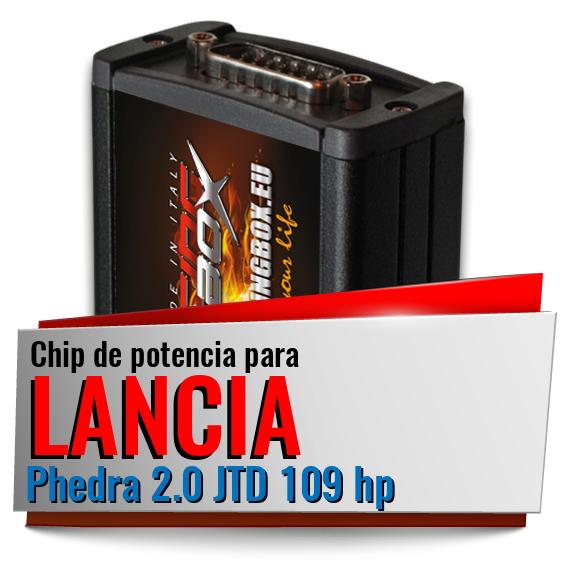 Chip de potencia Lancia Phedra 2.0 JTD 109 hp