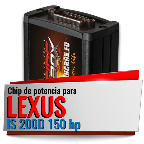 Chip de potencia Lexus IS 200D 150 hp