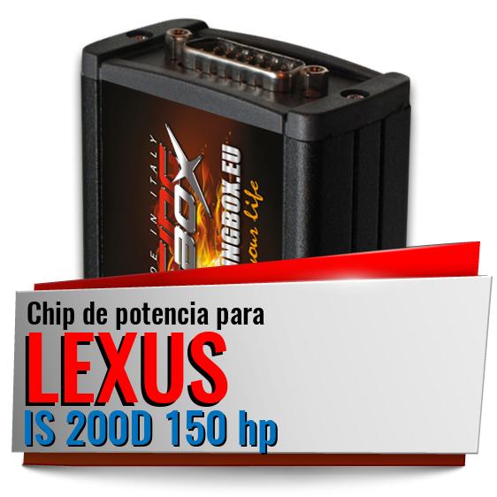 Chip de potencia Lexus IS 200D 150 hp Chip de potencia Lexus IS 200D 150 hp