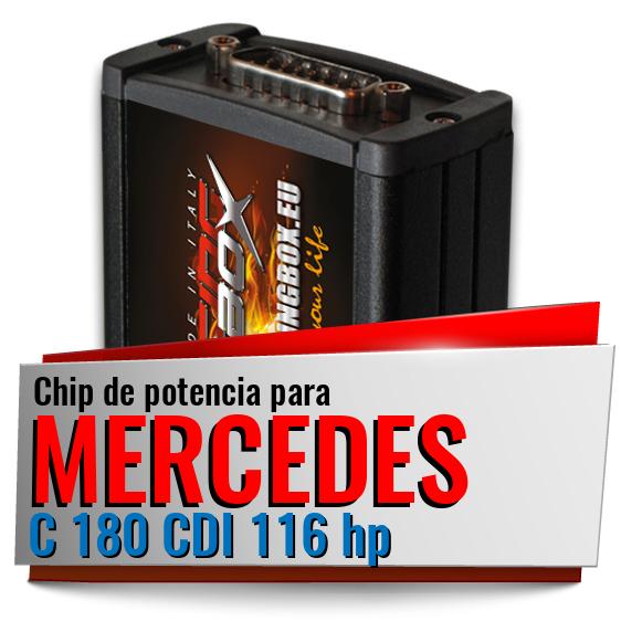 Chip de potencia Mercedes C 180 CDI 116 hp