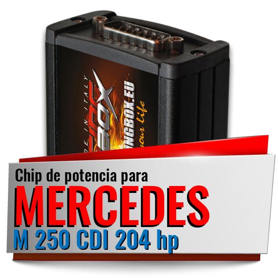 Chip de potencia Mercedes M 250 CDI 204 hp