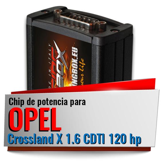 Chip de potencia Opel Crossland X 1.6 CDTI 120 hp Chip de potencia Opel Crossland X 1.6 CDTI 120 hp