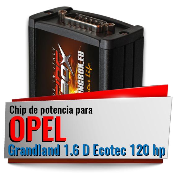 Chip de potencia Opel Grandland 1.6 D Ecotec 120 hp