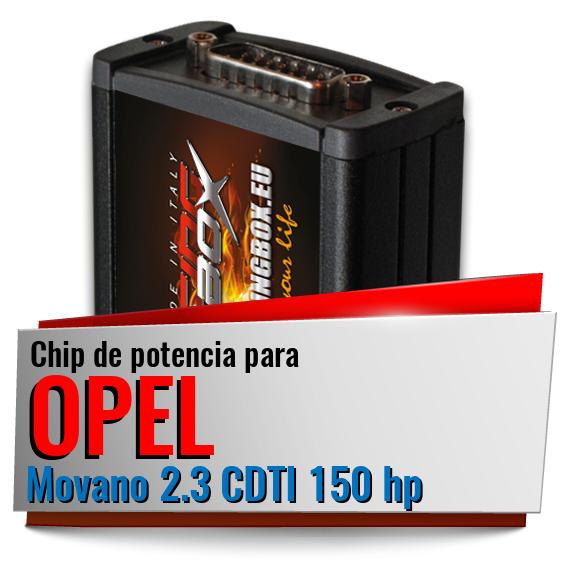 Chip de potencia Opel Movano 2.3 CDTI 150 hp