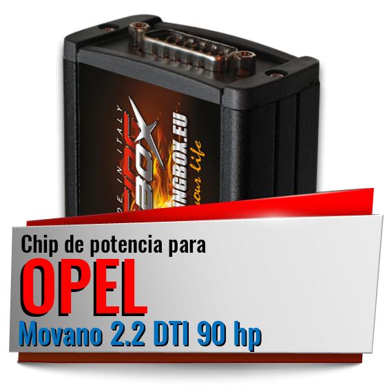 Chip de potencia Opel Movano 2.2 DTI 90 hp