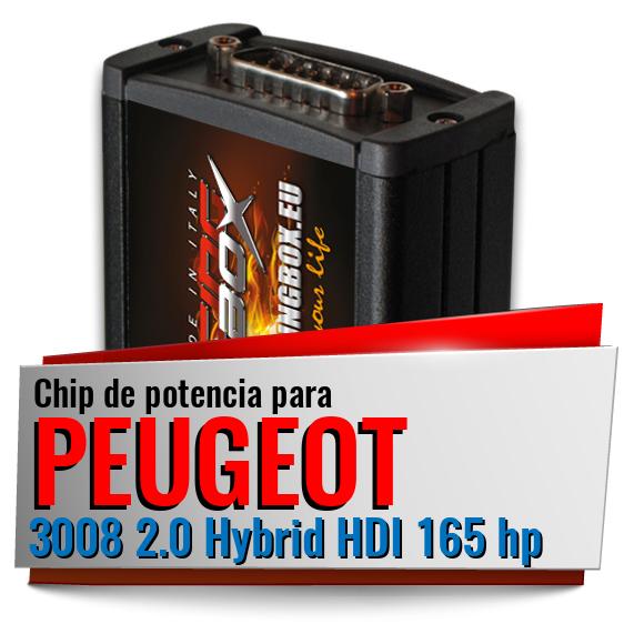 Chip de potencia Peugeot 3008 2.0 Hybrid HDI 165 hp