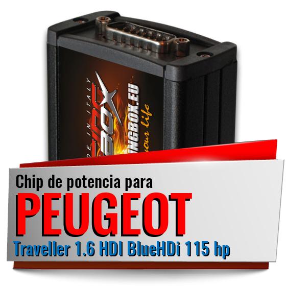 Chip de potencia Peugeot Traveller 1.6 HDI BlueHDi 115 hp
