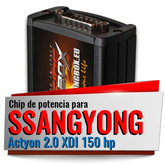 Chip de potencia Ssangyong Actyon 2.0 XDI 150 hp Chip de potencia Ssangyong Actyon 2.0 XDI 150 hp