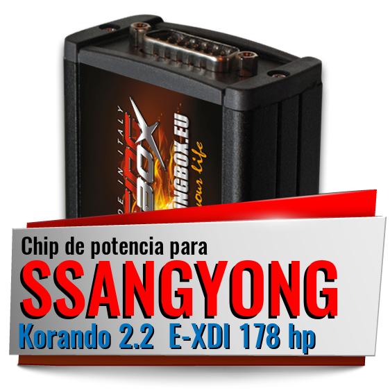 Chip de potencia Ssangyong Korando 2.2 E-XDI 178 hp Chip de potencia Ssangyong Korando 2.2 E-XDI 178 hp