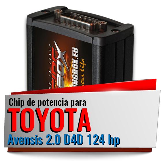 Chip de potencia Toyota Avensis 2.0 D4D 124 hp