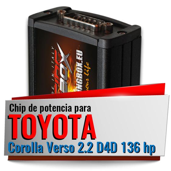 Chip de potencia Toyota Corolla Verso 2.2 D4D 136 hp