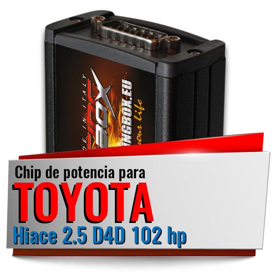 Chip de potencia Toyota Hiace 2.5 D4D 102 hp
