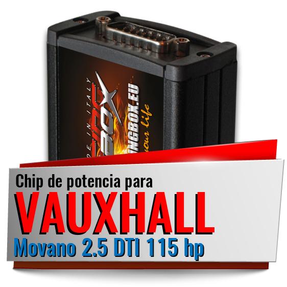 Chip de potencia Vauxhall Movano 2.5 DTI 115 hp