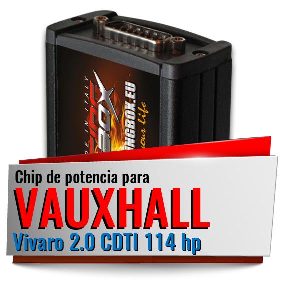 Chip de potencia Vauxhall Vivaro 2.0 CDTI 114 hp Chip de potencia Vauxhall Vivaro 2.0 CDTI 114 hp