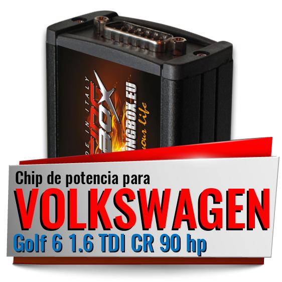Chip de potencia Volkswagen Golf 6 1.6 TDI CR 90 hp