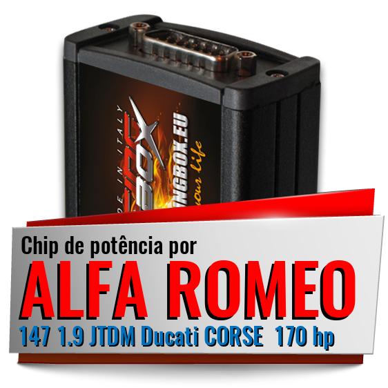 Chip de potência Alfa Romeo 147 1.9 JTDM Ducati CORSE 170 hp