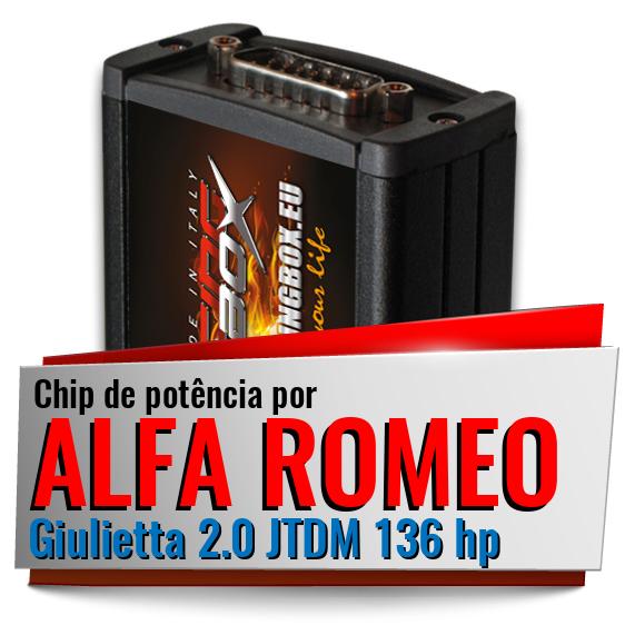 Chip de potência Alfa Romeo Giulietta 2.0 JTDM 136 hp