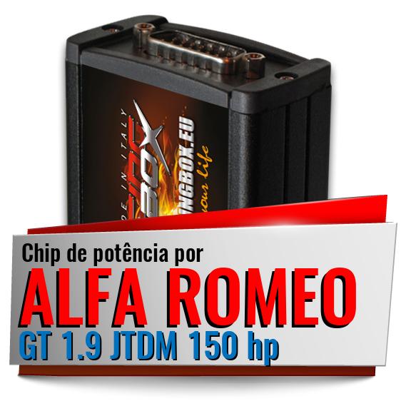 Chip de potência Alfa Romeo GT 1.9 JTDM 150 hp